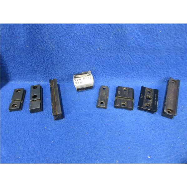 Lot of 8 Misc. Scope Bases and a Leather Sling