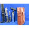 Image 1 : Outdoor Edge Kodi-Pak Knife & Saw Set w/ Leather Sheath