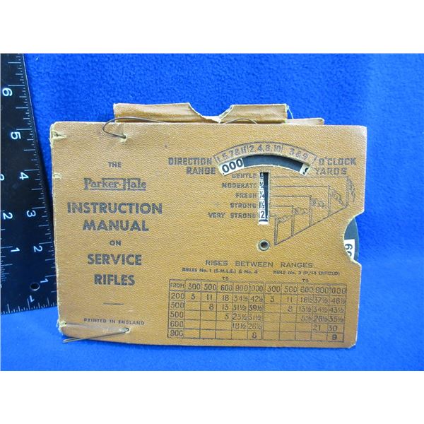 Vintage Parker-Hale Instruction Manual on Service Rifles