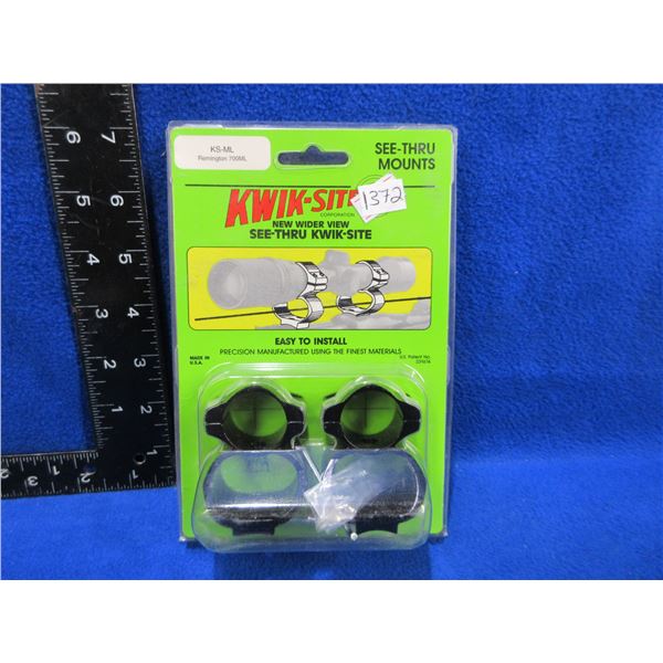 NEW - Kwik-Site See-Thru Scope Mounts - Model KS-ML