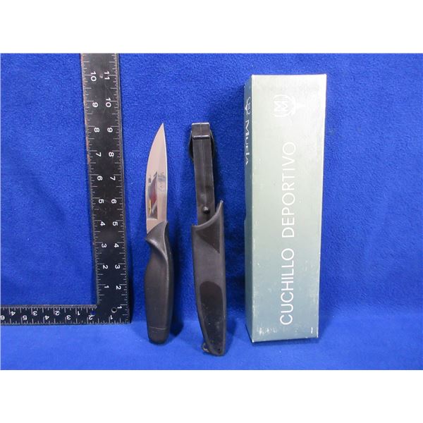 Ruko Muela Fixed Blade Knife with Sheath - 4 3/4" Blade