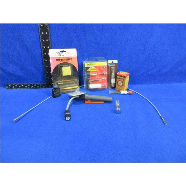 Lot of Misc. Muzzleloader and Rifle Cleaning Supplies