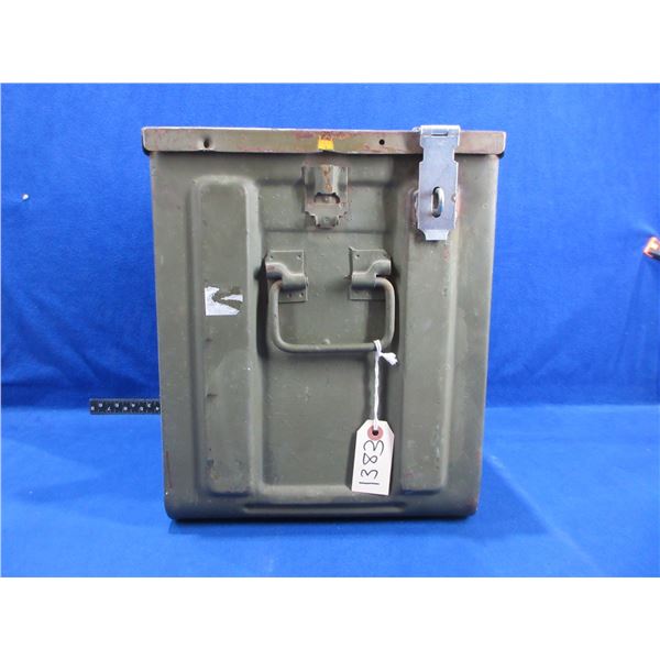 Metal Ammo Can with Hinges and Latch Welded On
