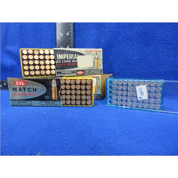 22 LR Mixed Cartridges - 3 Boxes of 50, Box of 45