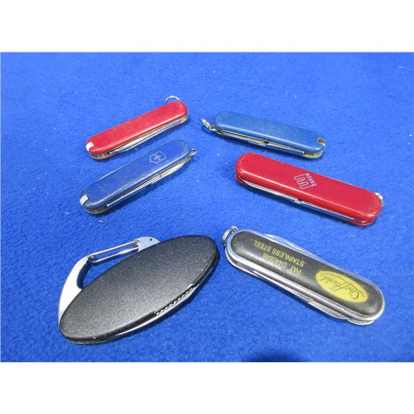 6 Folding Key Chain Knives