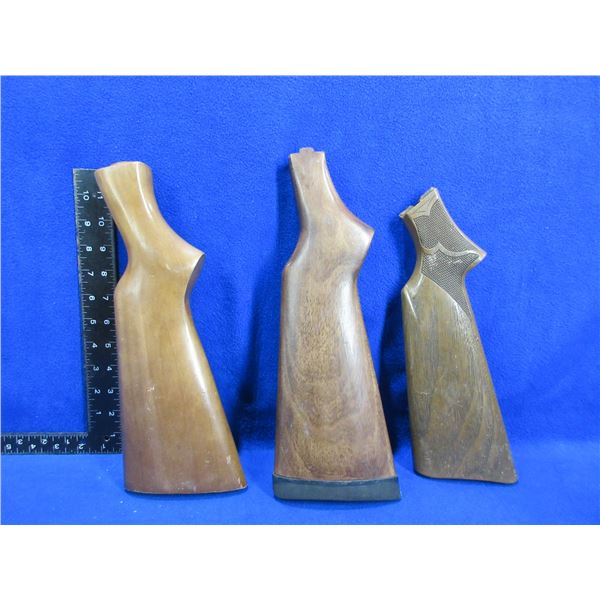 Lot of 3 Misc. Unknown Stocks - 2 Wood, 1 Synthetic