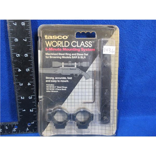 Tasco Steel Ring and Base Set for Browning BAR & BLR