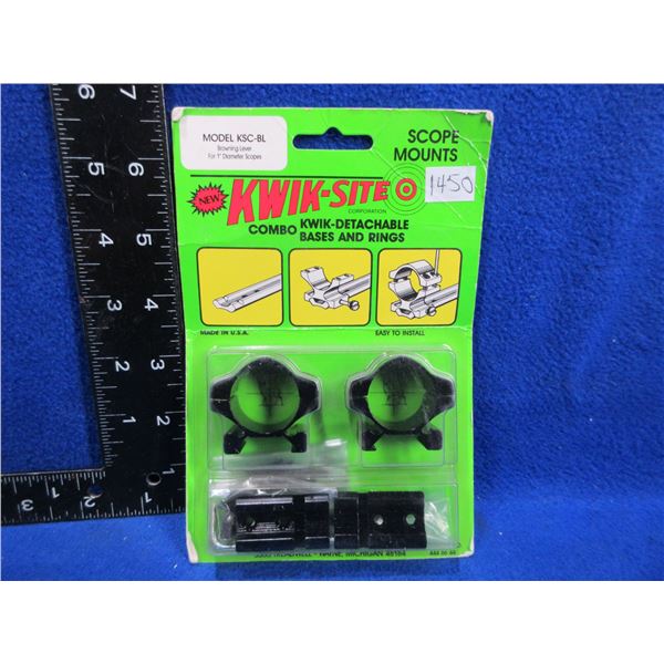 NEW - Kwik-Site See-Thru Scope Mounts - Model KS-BL