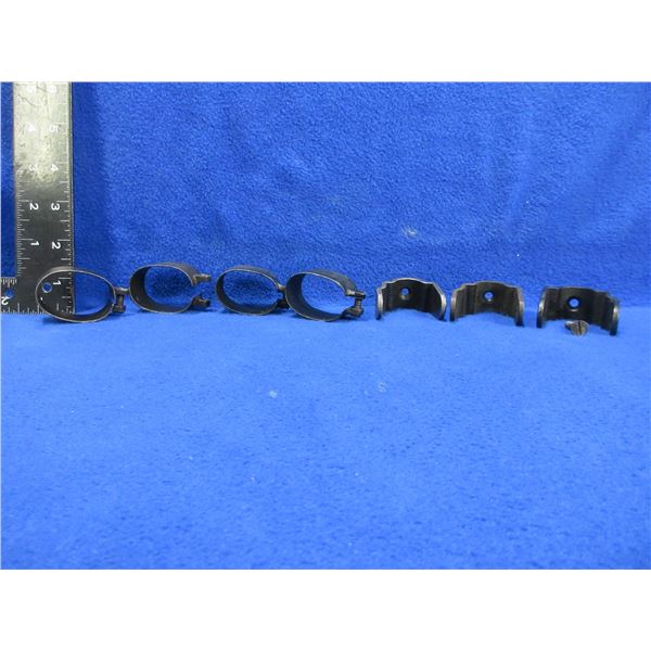 3 Lee Enfield Rear Sight Protectors and 4 Barrel Bands
