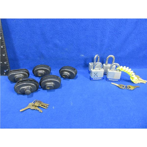 5 Trigger Locks and 4 Master Padlocks