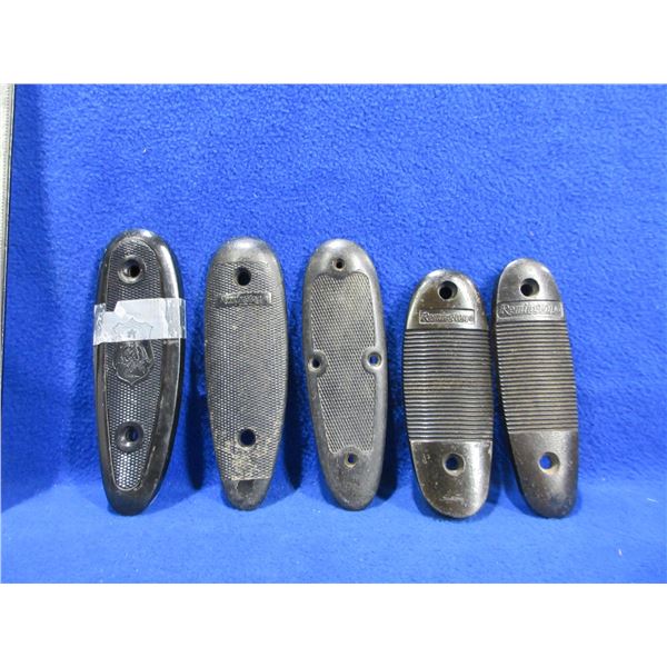 Lot of 5 Misc. Butt Plates - 4 Remington, 1 Unknown