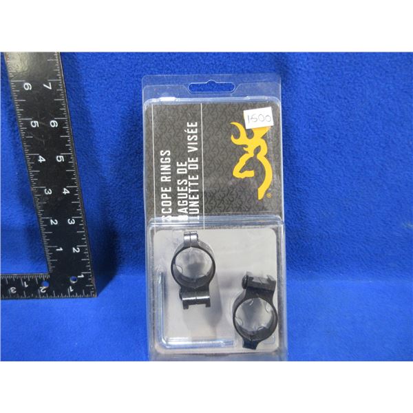 NEW - Browning 1" Intermediate Matte Scope Rings # 12344