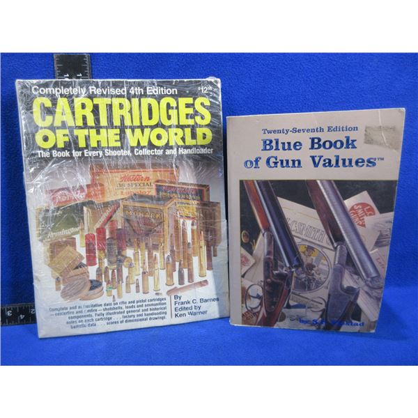 2 Books - Blue Book of Gun Values, Cartridges of the World
