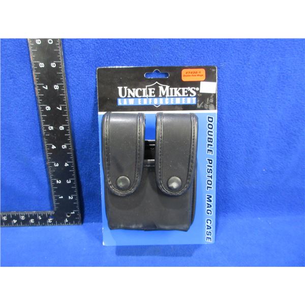 NEW - Uncle Mike's Double Pistol Mag Case # 7436-1