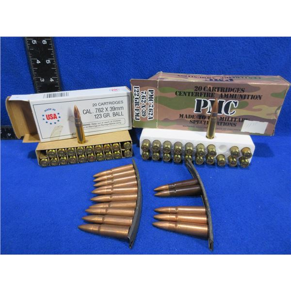7.62X39 Military, Winchester and PMC Cartridges