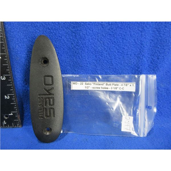 22 Sako "Finland" Butt Plate - 4 7/8"x1 1/2"
