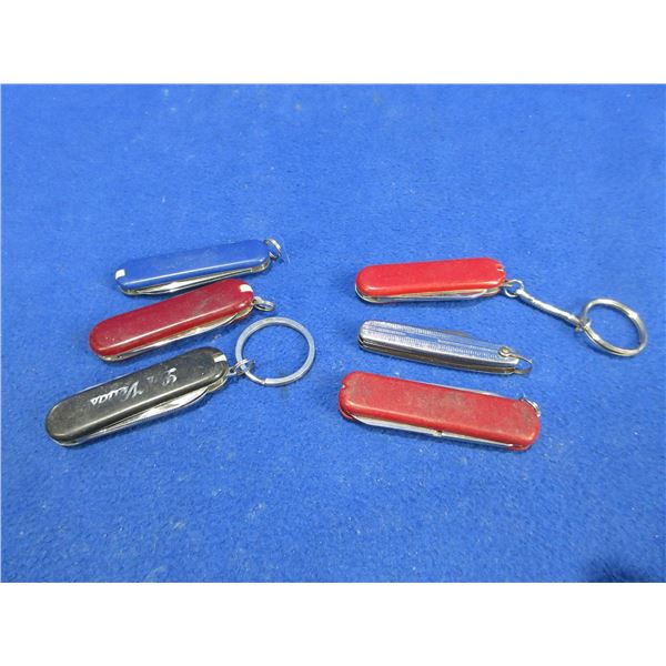 6 Key Chain Folding Knives