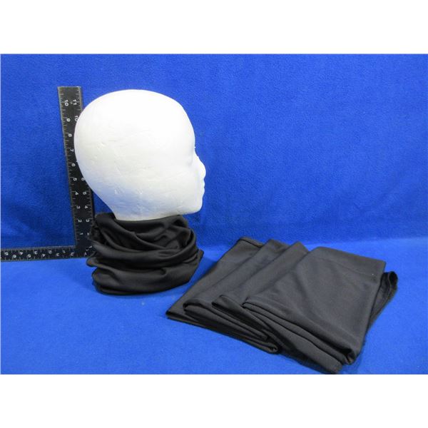 NEW - 5 Black Neck Gaitors