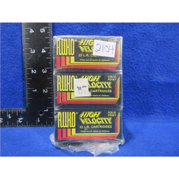 22 LR 40gr HV SP Ruko Cartridges - 6 Boxes of 50