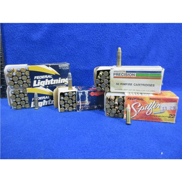22 LR Federal, Gevelot and Armscor Cartridges