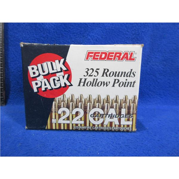 22 LR 36gr HV HP Federal Cartridges - Sealed Box of 325