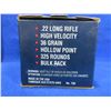 Image 2 : 22 LR 36gr HV HP Federal Cartridges - Sealed Box of 325