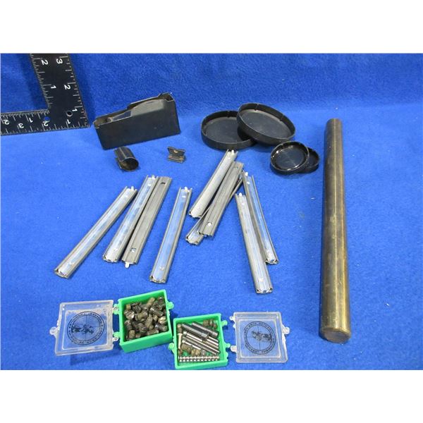 Lot of Misc. - Stripper Clips, Mag, Screws, Sight, Hood, Etc.