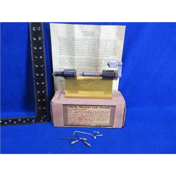Forster Precision Case Trimmer with 4 Pilots