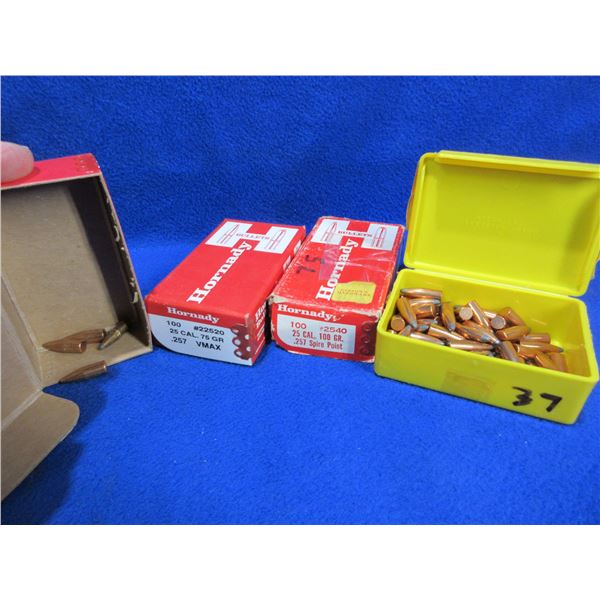 25 Cal. .257" Hornady and Speer Bullets