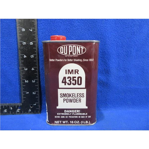 DuPont IMR 4350 Powder - 418 Grams Including Tin