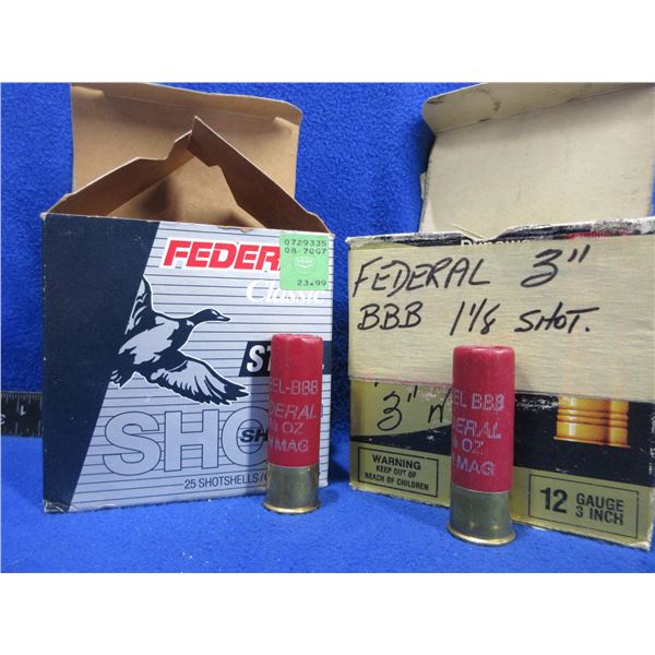 12 Ga. 3" BBB Shot Steel Federal Shotshells