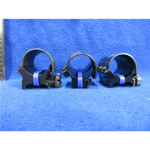 3 Pairs of 1" Weaver Scope Rings