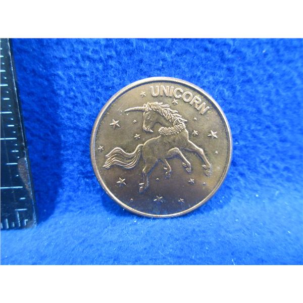 .999 Fine Copper One AVDP Ounce - Unicorn Coin