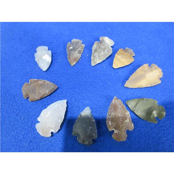 10 Arrowheads - Approx. 1" to 1 1/2" Length