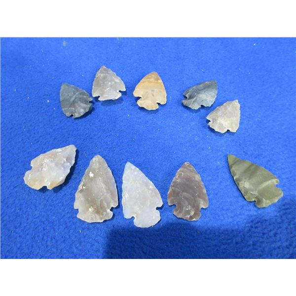 10 Arrowheads - Approx. 1" to 1 1/2" Length
