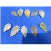 Image 2 : 10 Arrowheads - Approx. 1" to 1 1/2" Length
