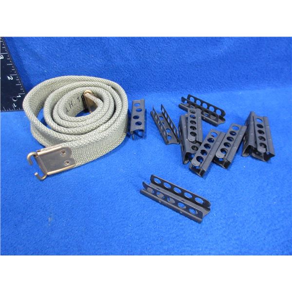 Lee Enfield Sling and 10 Lee Enfield Stripper Clips