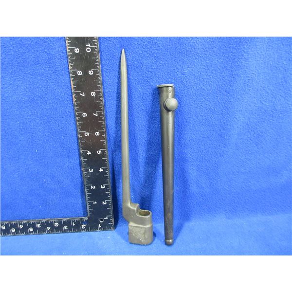 Lee Enfield No. 4 Bayonet with Scabbard