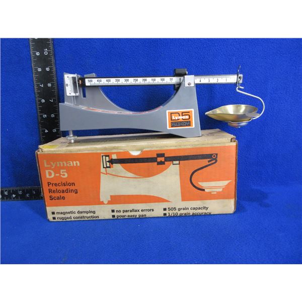 Lyman D-5 Precision Reloading Scale - Appears Unused