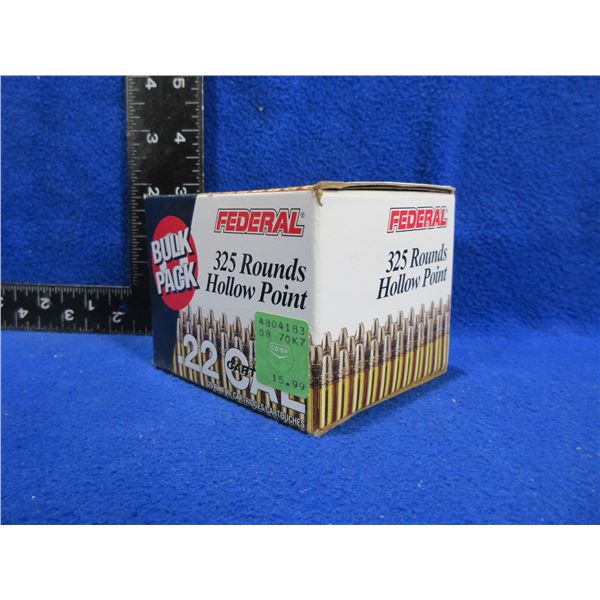 22 LR 36gr HV HP Federal Cartridges - Sealed Box of 325