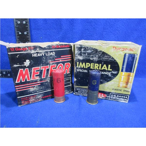 12 Ga. 2 3/4" 6 Shot Meteor and Imperial Shotshells