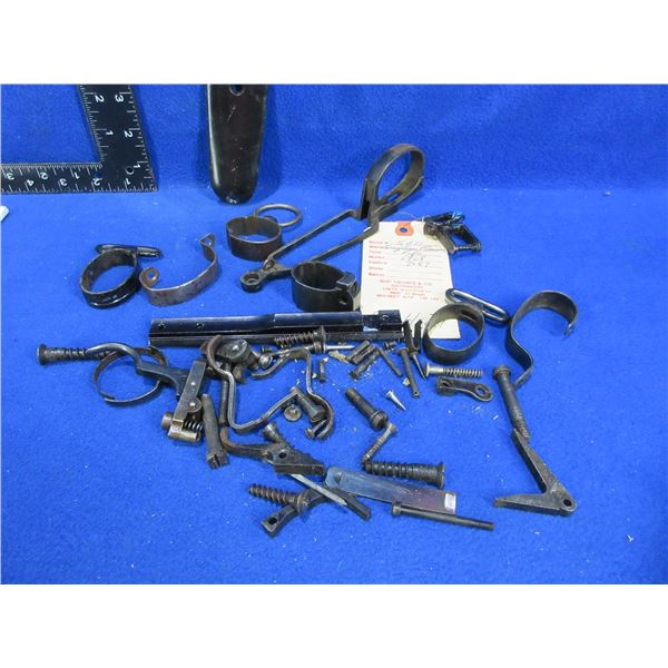 Lot of Misc. Gun Parts, Screws, Barrel Bands, Trigger, Etc.