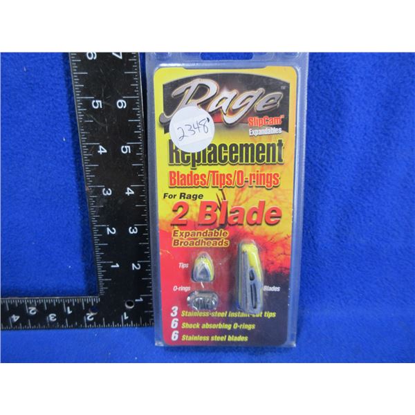 NEW - Rage Replacement Blades/Tips/O-Rings