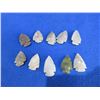 Image 1 : 10 Arrowheads - Approx. 1" to 1 1/2" Length