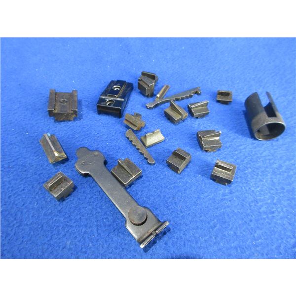 Lot of Misc. Front and Rear Sights, Hoods and Parts