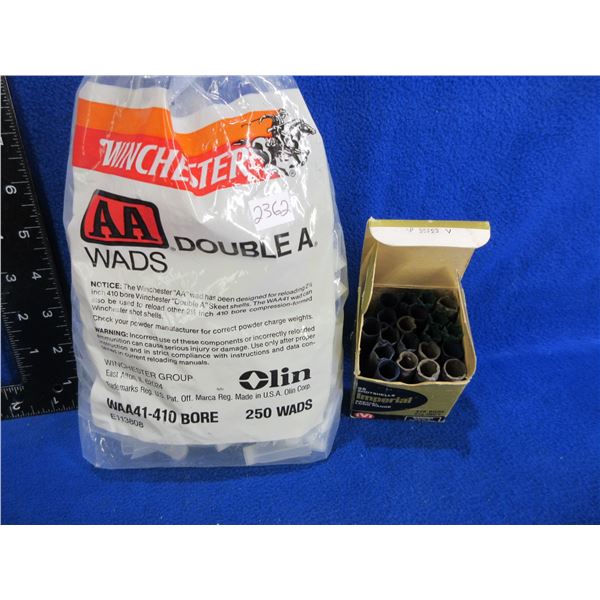 Winchester AA 410 Ga. Wads (Bag of 250) and 20 Hulls