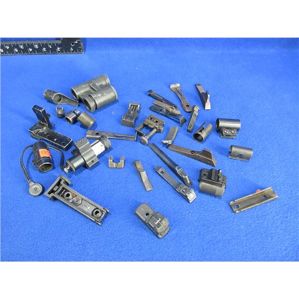 Lot of Misc. Front and Rear Sights, Hoods, Parts, Etc.