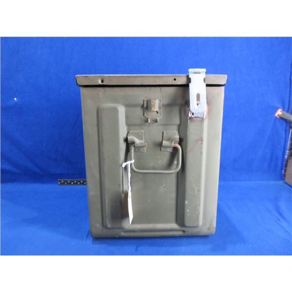 Metal Ammo Can with Hinges and Latch Welded On