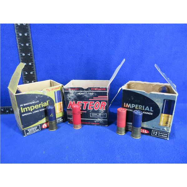 12 Ga. 2 3/4" Imperial and Meteor Shotshells