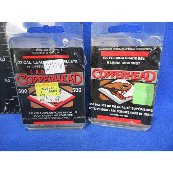 22 Cal. Crosman Pellets and 177 Cal. Crosman BB's